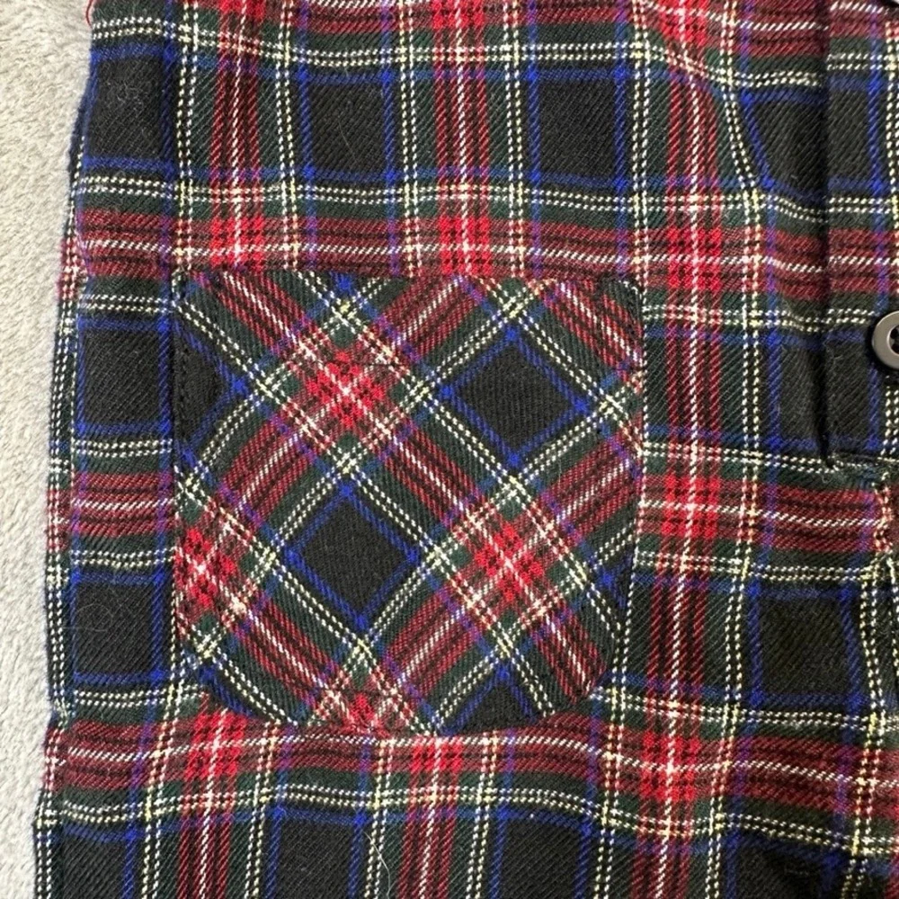 The Childrens Place Baby Boys Plaid Long Sleeve Romper Red Blue 12 Months